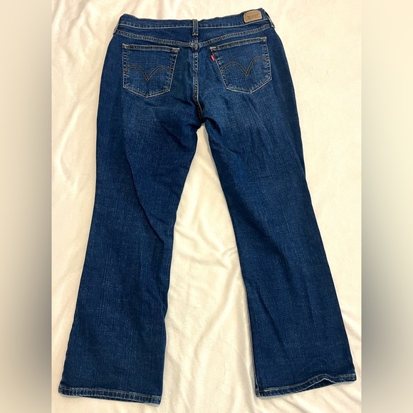 Levi's Boot Cut 515 Short Seam/Curvy Dark Blue Jeans Levi Strauss Size 12 S/C - Picture 11 of 16